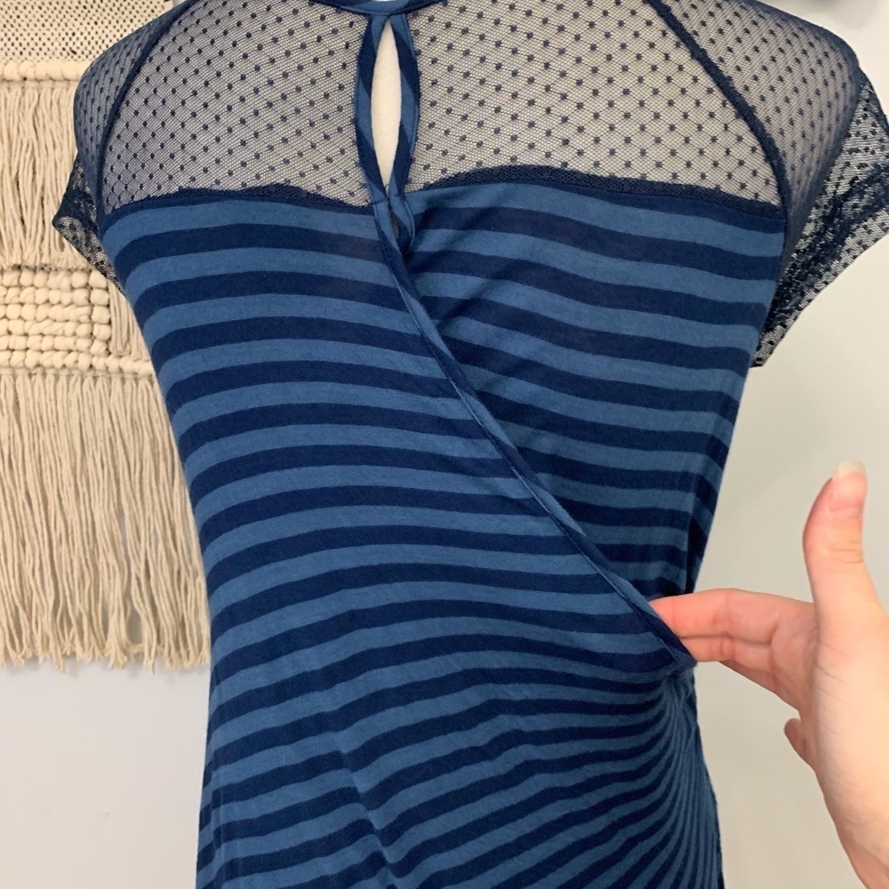 Anthropologie striped draped top - Picture 8 of 8